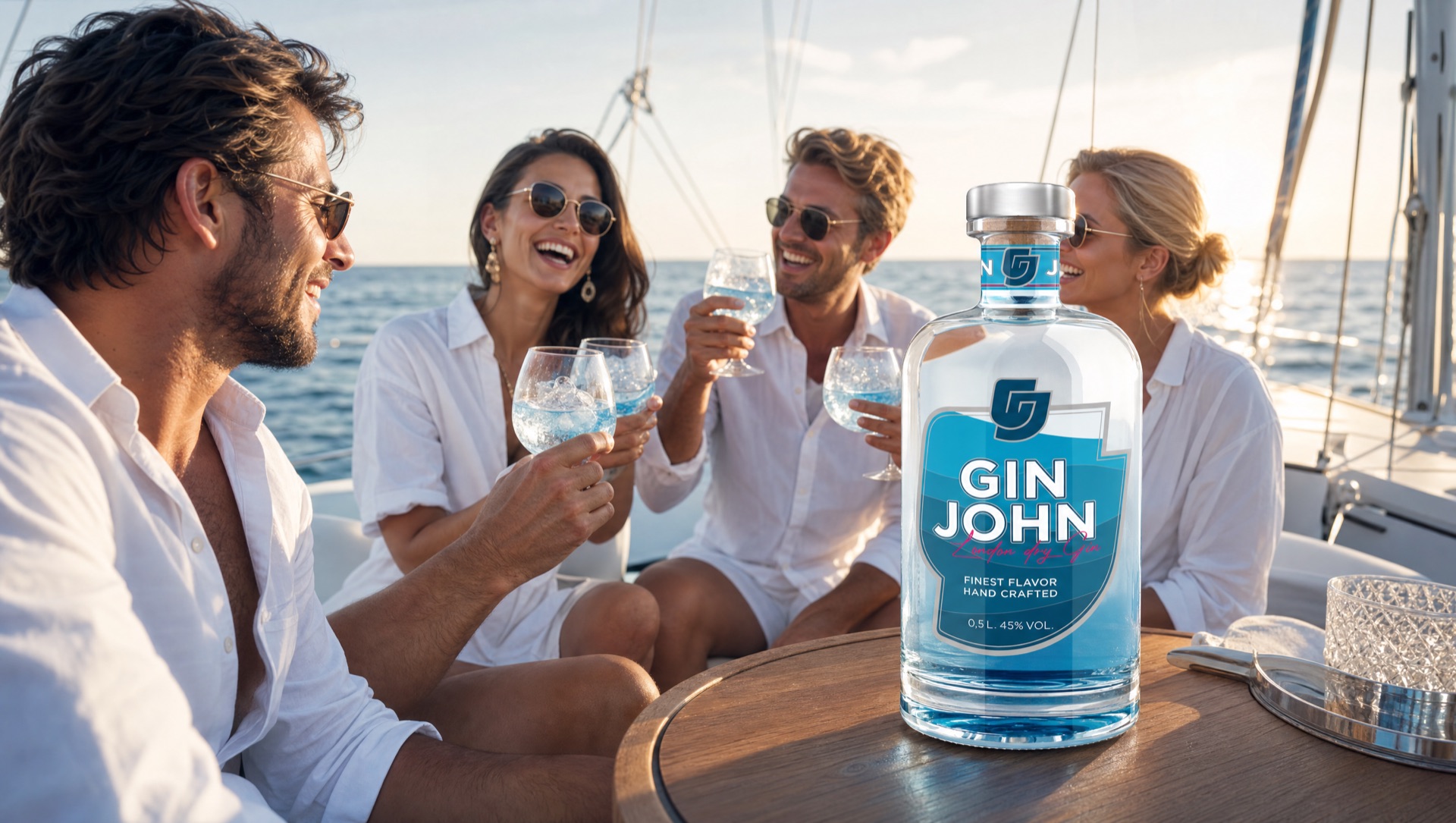 Gin John auf einer Segelyacht – Adventure und Freiheit